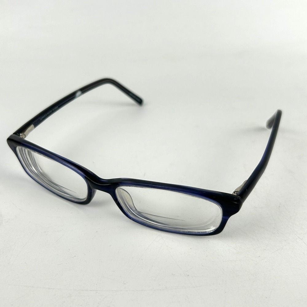 Jones New York J739 Eyeglasses Women Blue Black Plastic Frame Full Rim 51 15 140